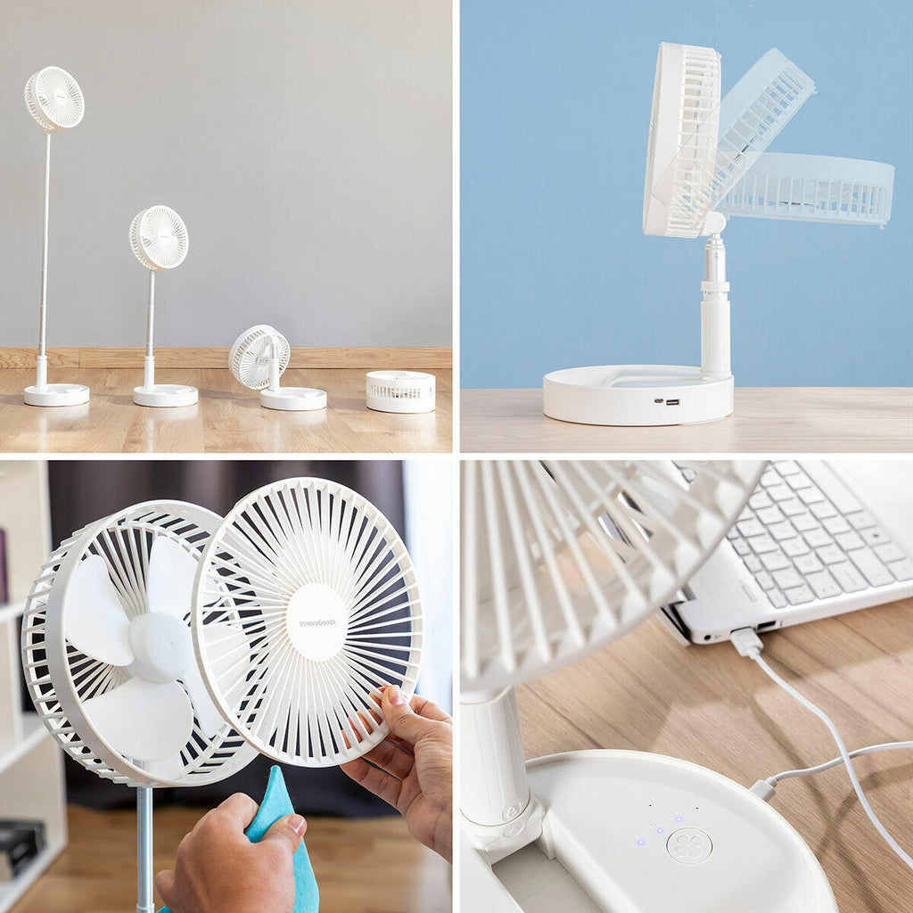 Fandle™ – Ventilador Recargable Plegable 3 en 1