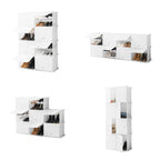 ModuSpace ShoeRack™ – Zapatero Modular Portátil con Perchero y Puertas Ventiladas