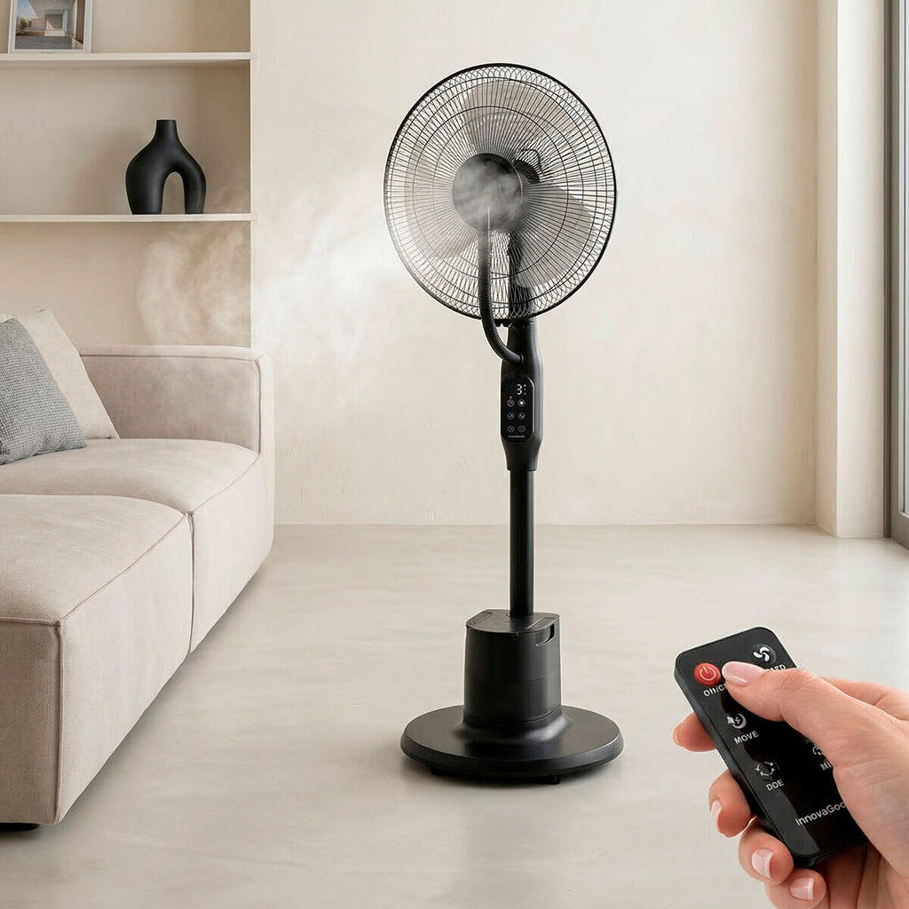 Sprair™ – Ventilador de Pie Nebulizador con Mando a Distancia