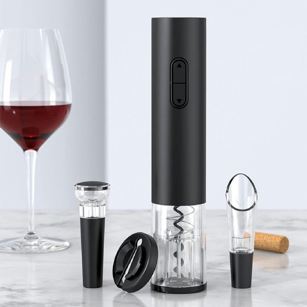 Set Abridor de Vino Eléctrico 4en1