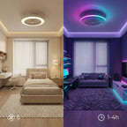 Nexory SkyFan™ – Ventilador de Techo con Luz LED RGB y Aspas Ocultas
