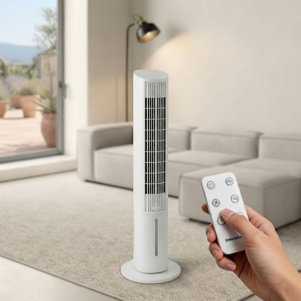 Hushly™ – Climatizador Evaporativo Portátil Torre 4 en 1