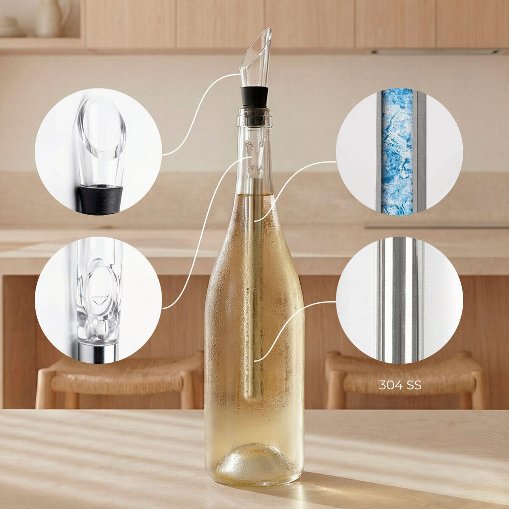 Set de Accesorios para Vino Chillour InnovaGoods · 7 Piezas