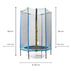 Zuply™ JumpSafe Kids – Cama Elástica Infantil con Red de Seguridad