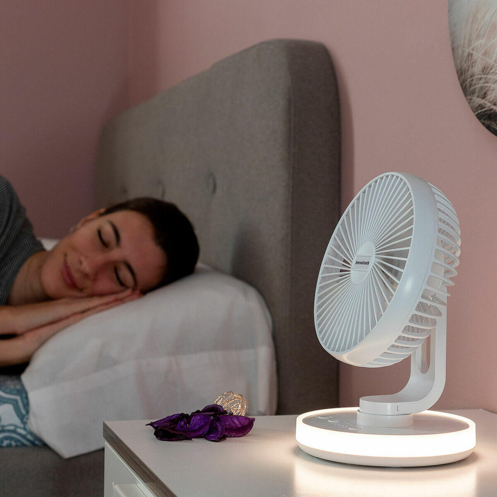 LumiBreeze™ – Ventilador Recargable con Luz LED
