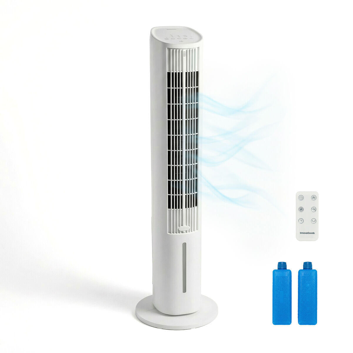 Hushly™ – Climatizador Evaporativo Portátil Torre 4 en 1