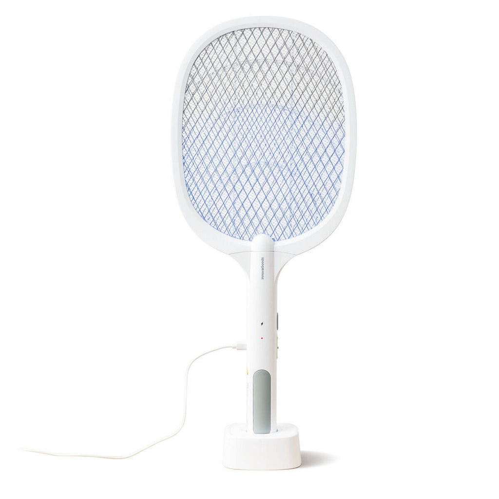 Elecfly™ – Raqueta Matainsectos Recargable con Luz UV 2 en 1