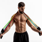 Rebainer™ – Conjunto de 5 Bandas de Resistência com Acessórios e Guia de Exercícios