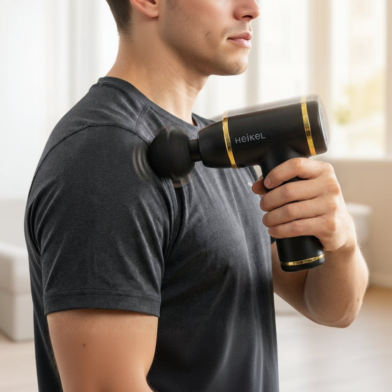 PulsePro™ – Pistola de Masaje de Percusión Profesional y Recuperación Muscular