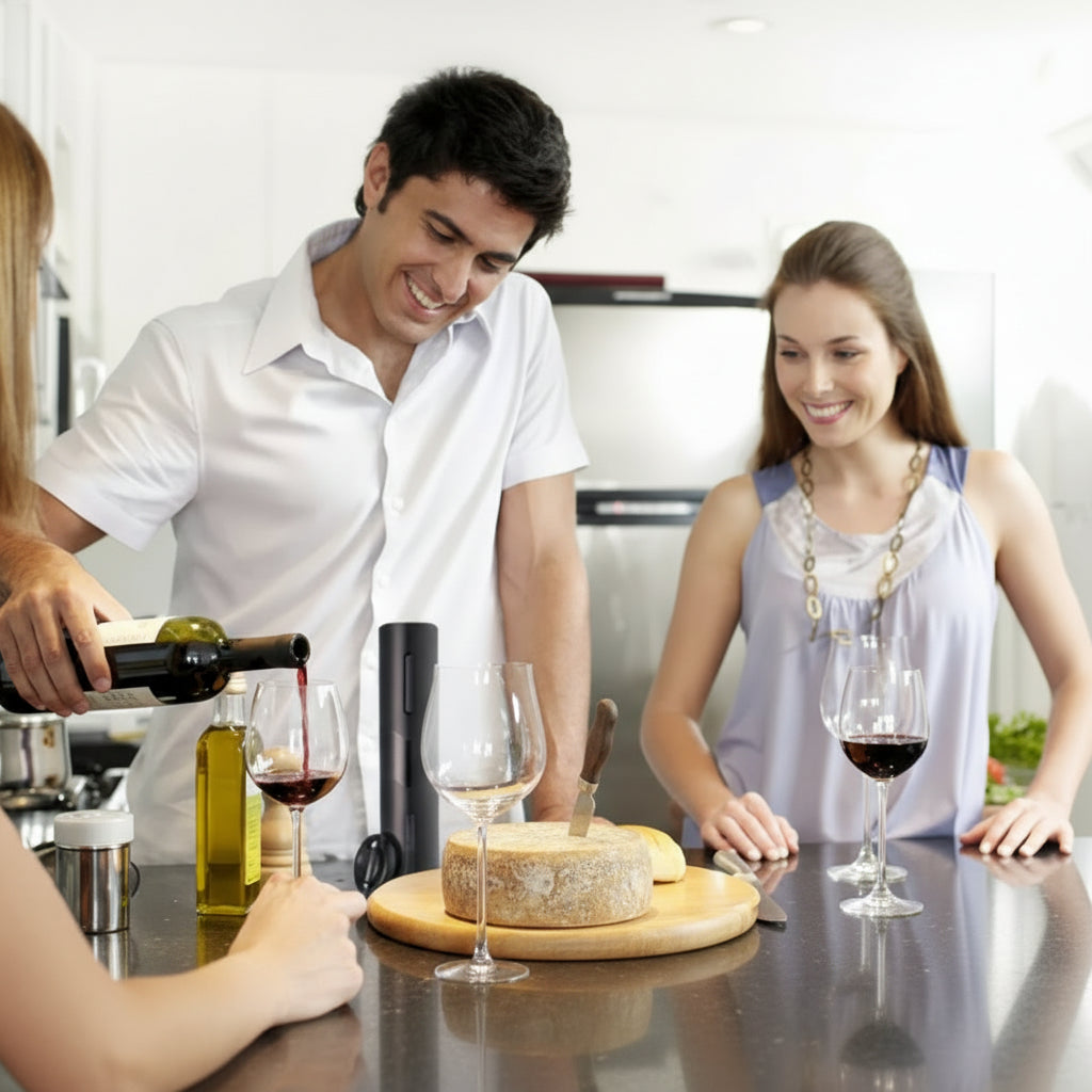 Set Abridor de Vino Eléctrico 4en1