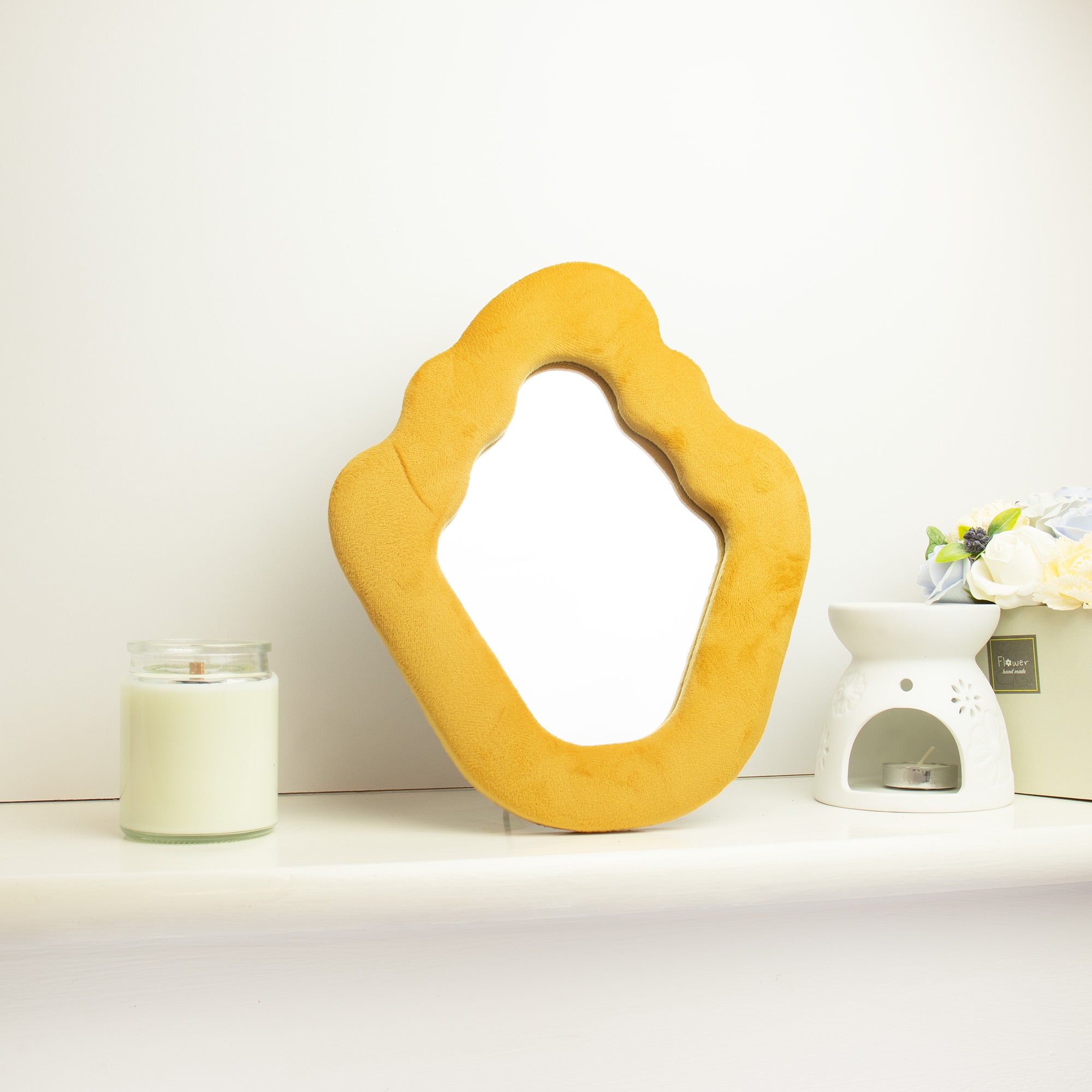 CloudSoft Mirror™ – Espejo Acolchado Pastel collection
