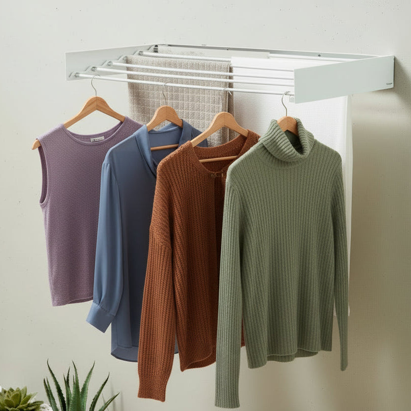 Dryva 100™ – Tendedero Plegable Invisible de Pared